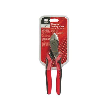 Gardner Bender Diagonal Cutting Plier, 8 in OAL, 138 in Jaw Opening, Red Handle GPS-3228